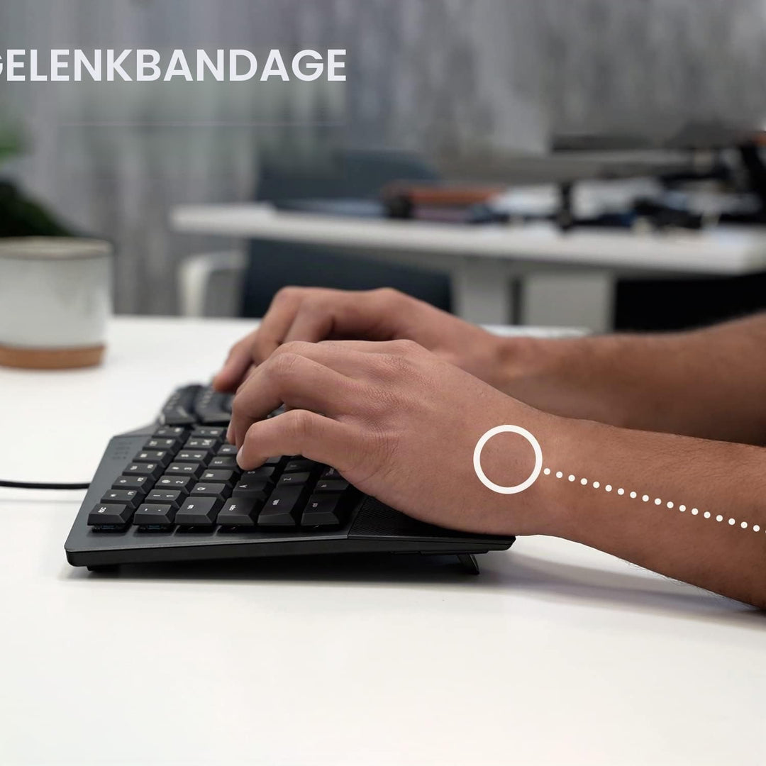 Perixx PERIBOARD-535BR Kabelgebundene ergonomische mechanische Geteilte Tastatur, Flache braune takt