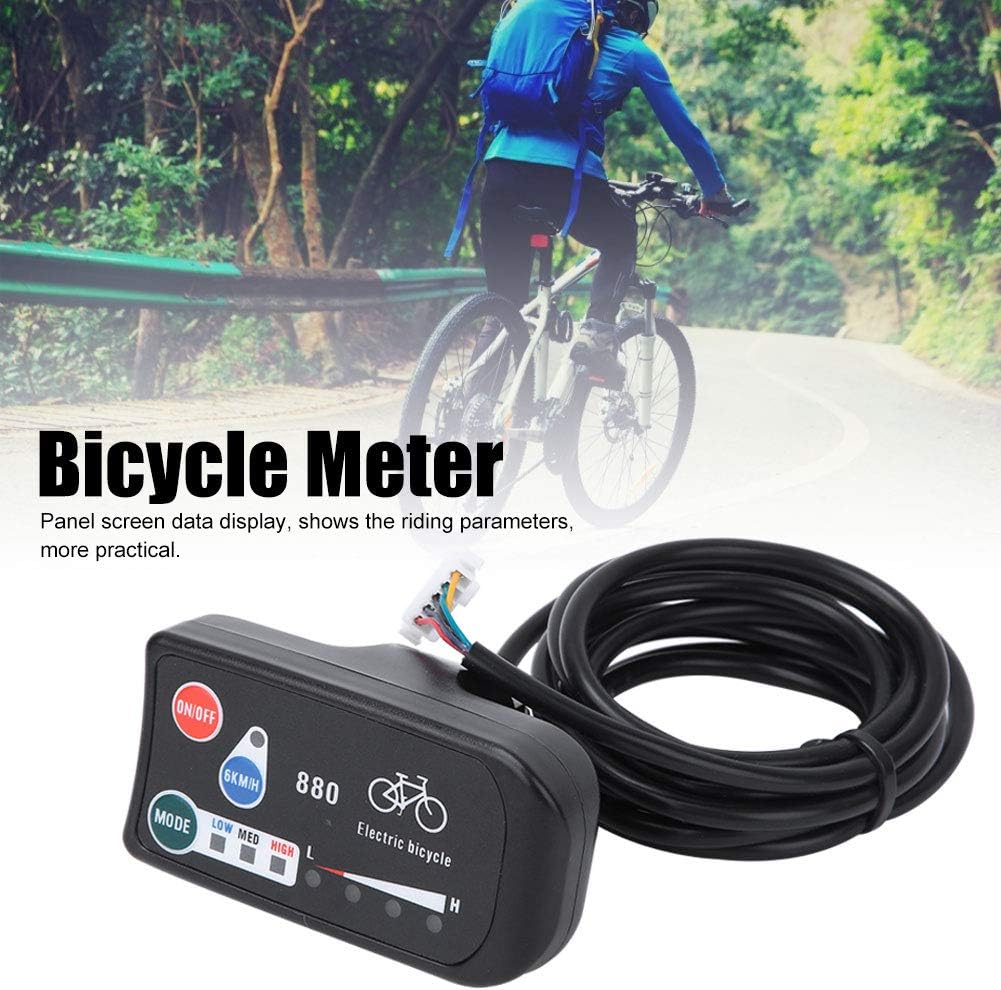 Qcwwy KT LED880 Fahrradmessgerät, Kompaktes, Leichtes Design für Fahrparameter, Einfache Installatio