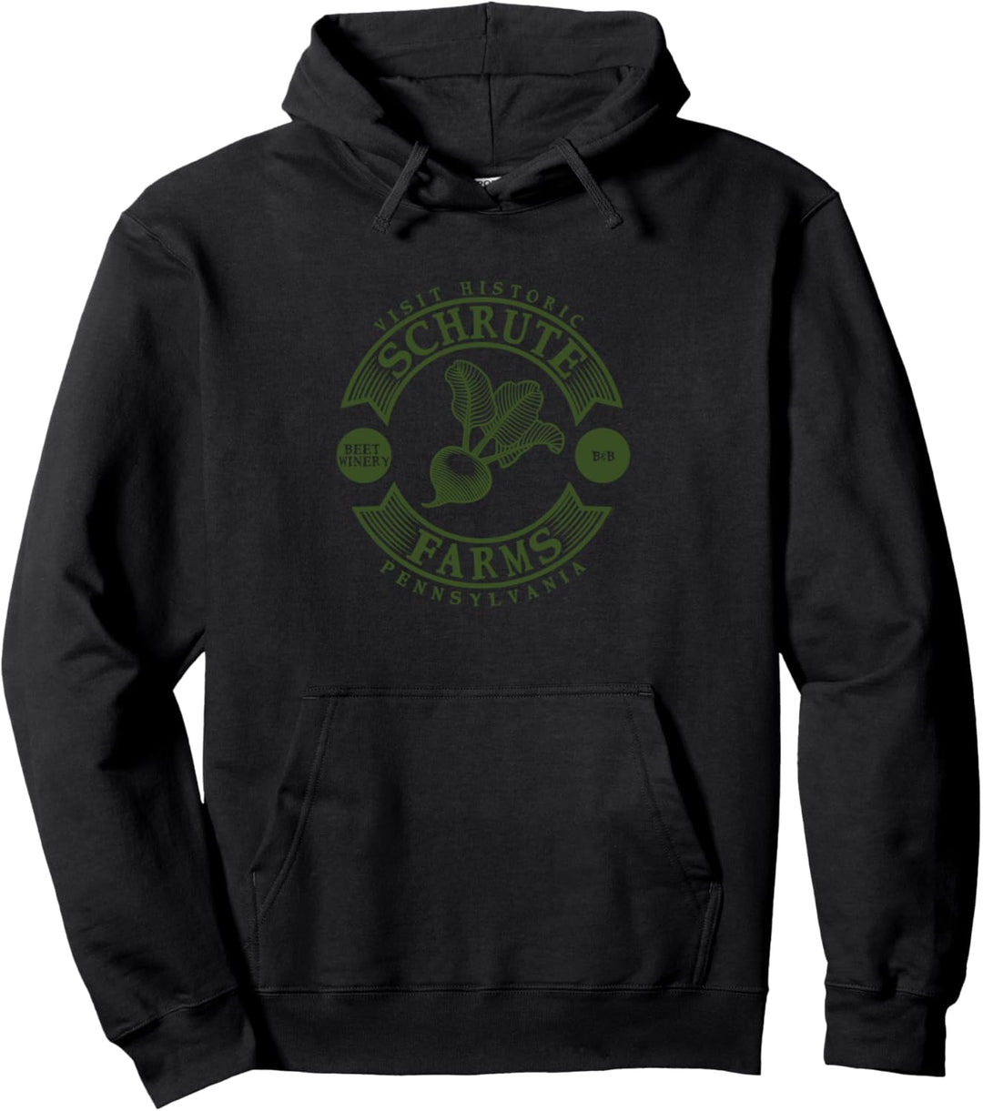 The Office Grüner Holzschnitt Schrute Farmen Pullover Hoodie