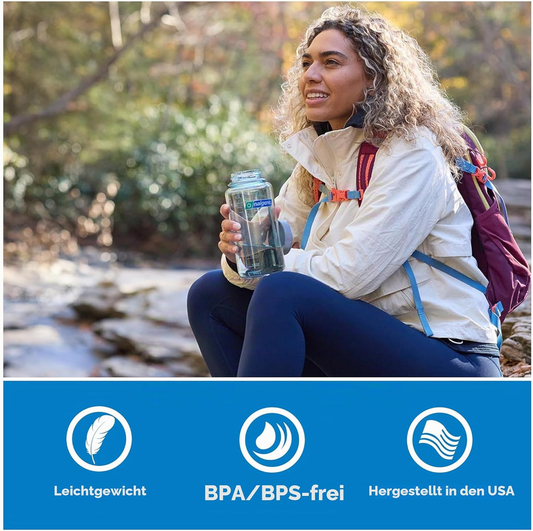 Nalgene WH Sustain Trinkflaschen Hellgrün 1 L Hellgrün Wasserflasche, Hellgrün Wasserflasche