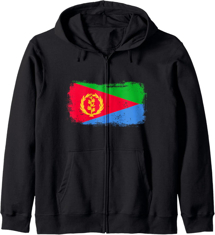 Eritrea Eritreische Nationalflagge Kapuzenjacke