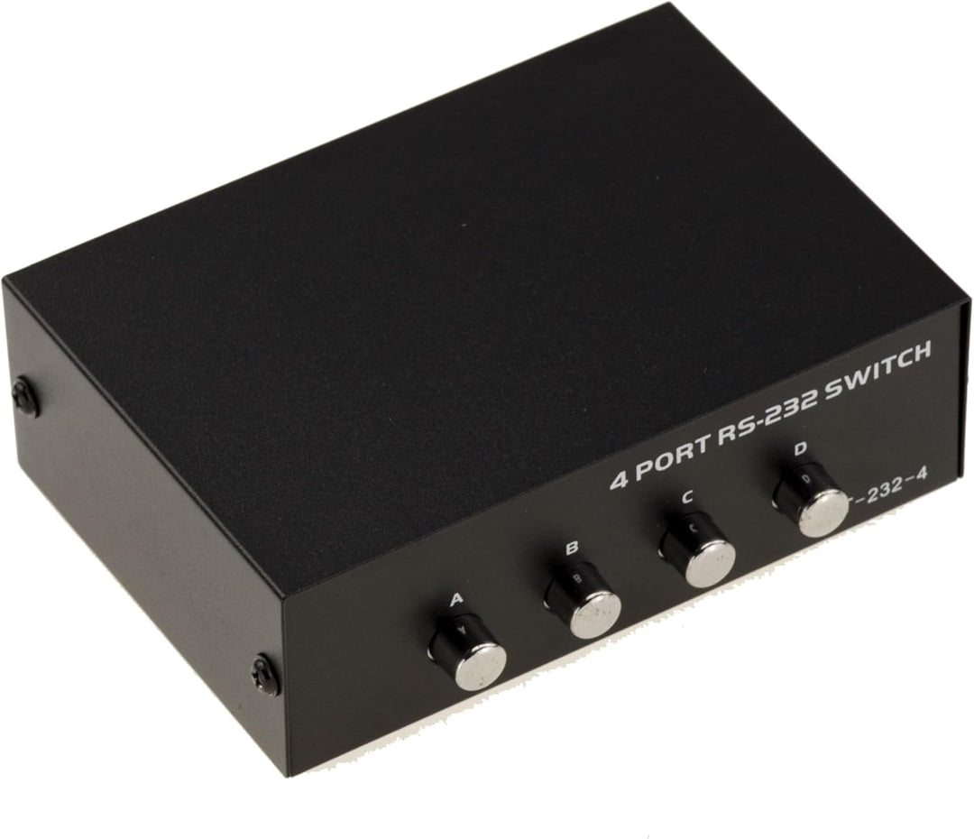KALEA-INFORMATIQUE Serial Sharing Box RS232 4-Port RS-232 Switch. Umkehrbar 4 Eingänge auf 1 Ausgang