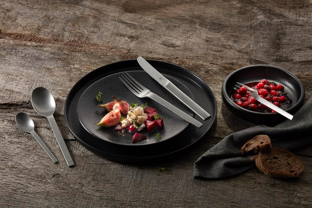 ZWILLING Minimale Vintage Besteckset 68-teilig, Für 12 Personen, Spülmaschinengeeignet, Edelstahl, G