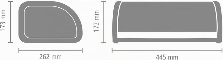 Brabantia Rollbrotkasten, Schwarz Gross Matt Black, Gross Matt Black