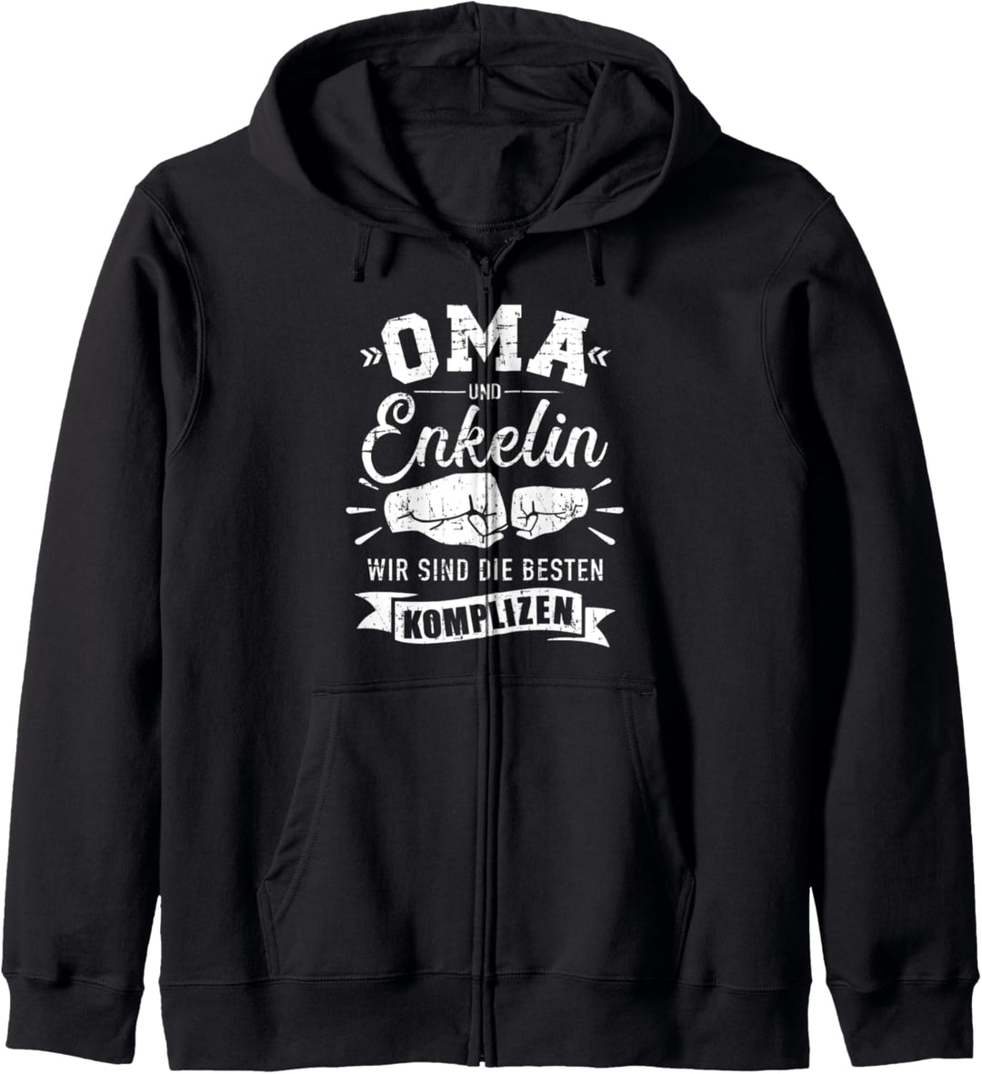 Oma und Enkelin wir sind die besten Komplizen Kapuzenjacke