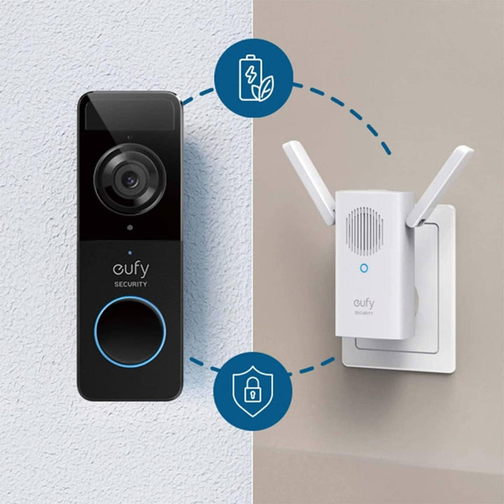 - Anker Eufy Türklingel-Kit kabellos, Wi-Fi 2.4 Ghz, schwarz