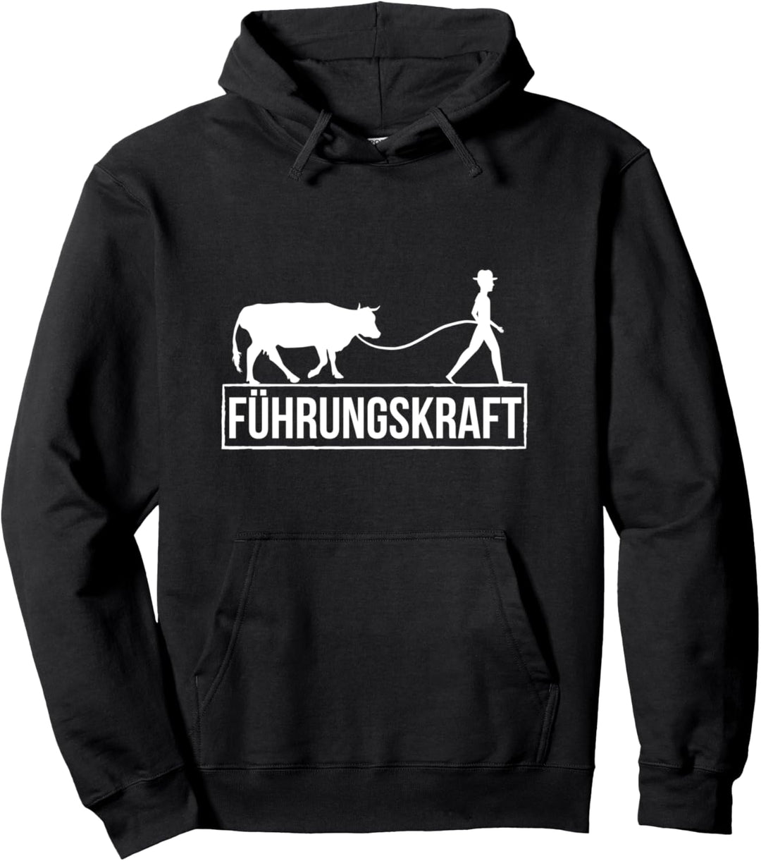 Führungskraft Kuh Landwirt Spruch lustig Pullover Hoodie