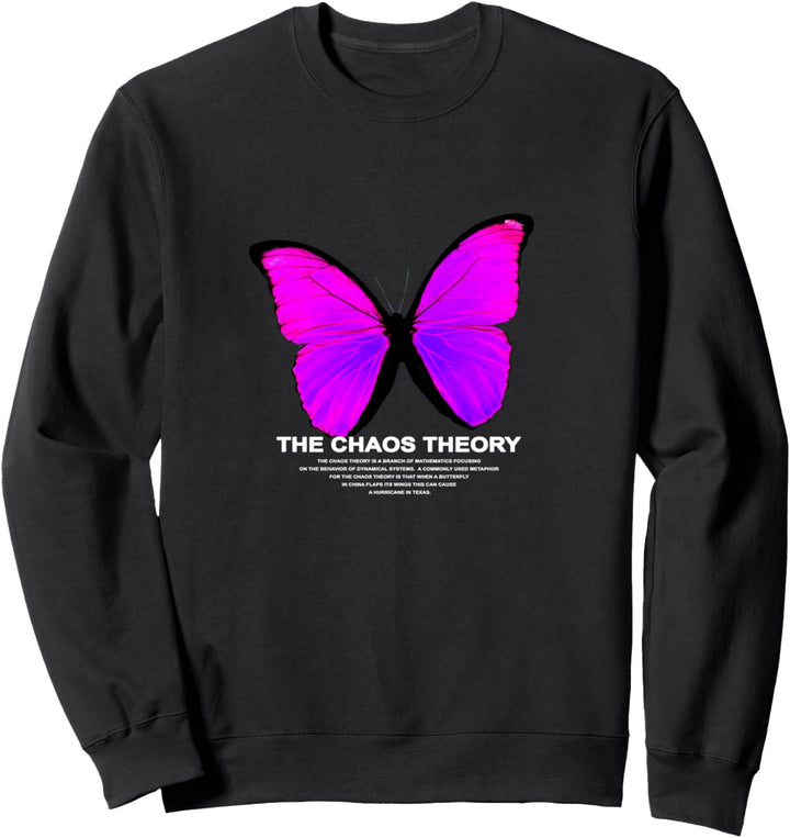 THE CHAOS THEORY SCHMETTERLING BUTTERFLY PINK Sweatshirt