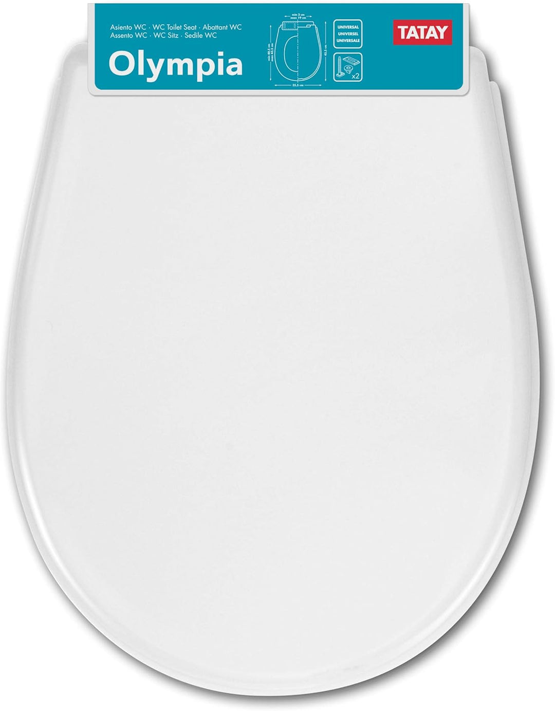 TATAY Toilettendeckel Universal kompatibel mit Victoria | Thermoplast | Einfache Montage, universell