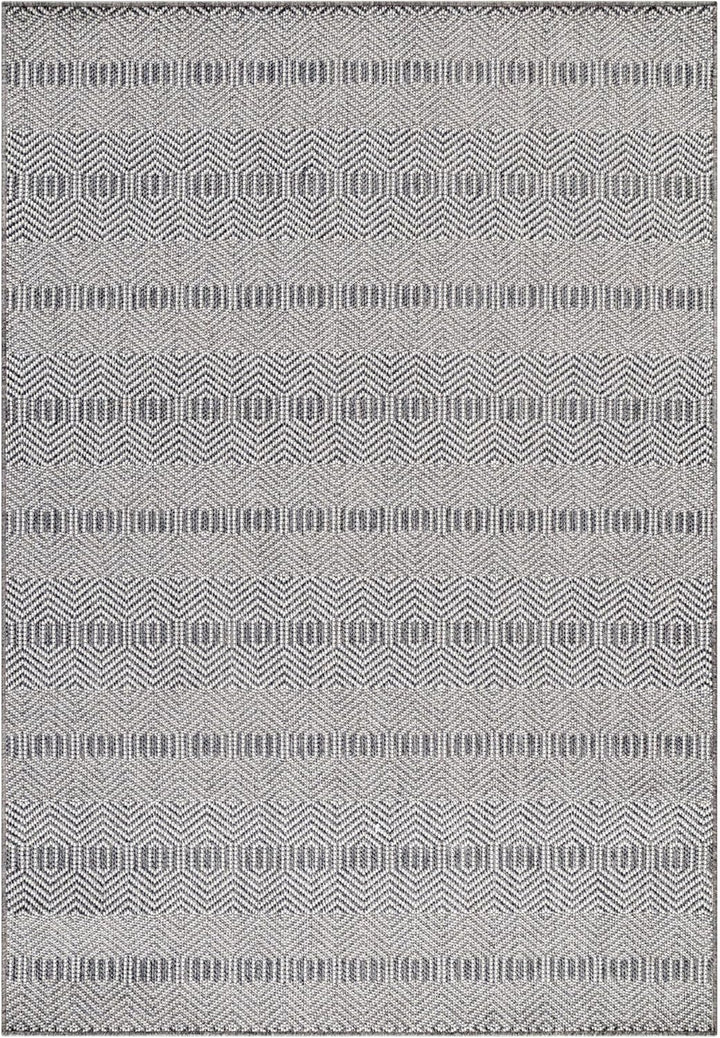 HomebyHome Teppich Flachgewebt Retro Design Terasse Balkon Garten Küche Camping 7 mm Florhöhe Indoor