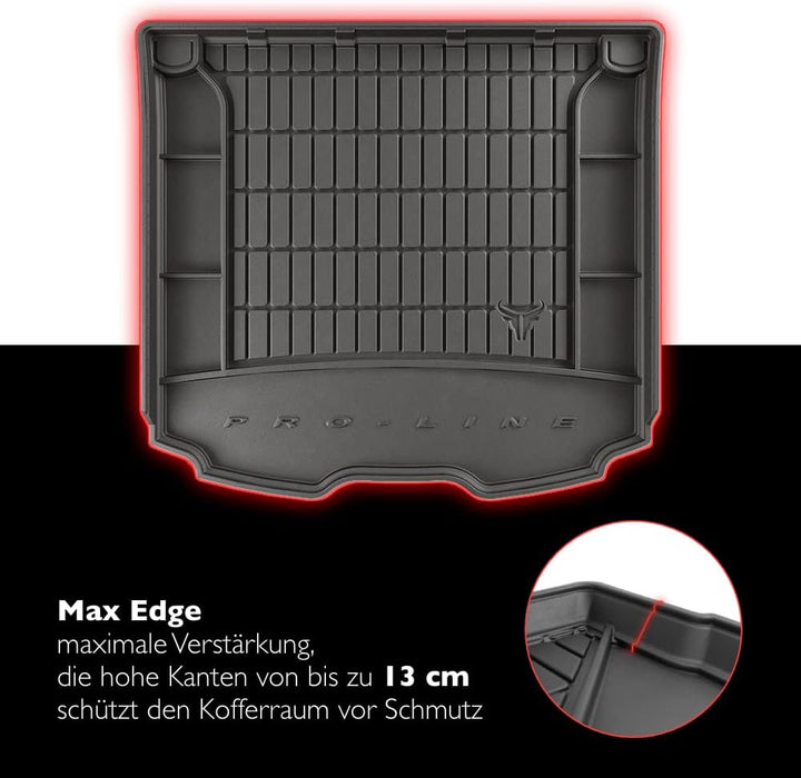 FROGUM ProLine 3D Gummimatte Exklusive Auto Kofferraummatte Kofferraumwanne für Hyundai i30 II 2011-