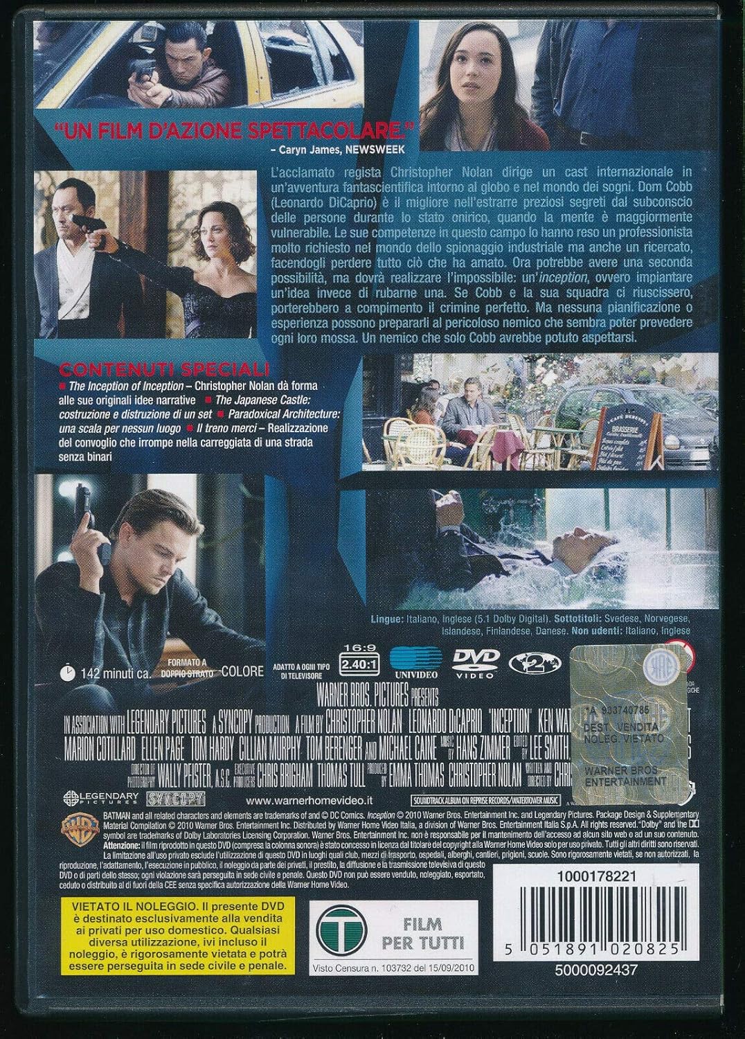 Inception, DVD