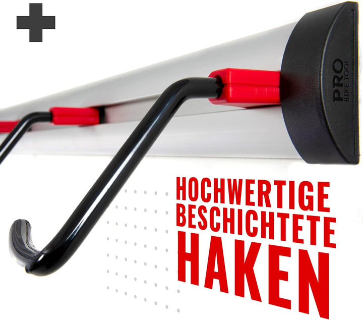 PRO BIKE TOOL Fahrrad Wandhalterung für 3 oder 6 Fahrräder - Verstellbare Garage &amp; Wohnung - Vertika