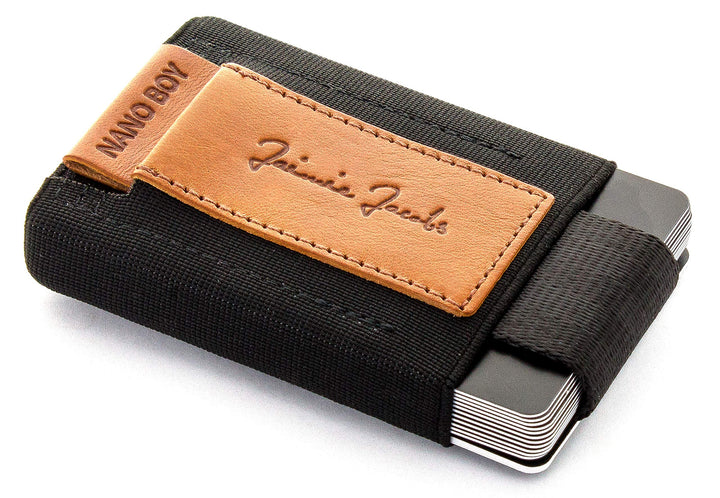 Jaimie Jacobs Nano Boy Mini Wallet, Mini Geldbörse aus Textil, Kleiner Geldbeutel, Slim Wallet mit Z