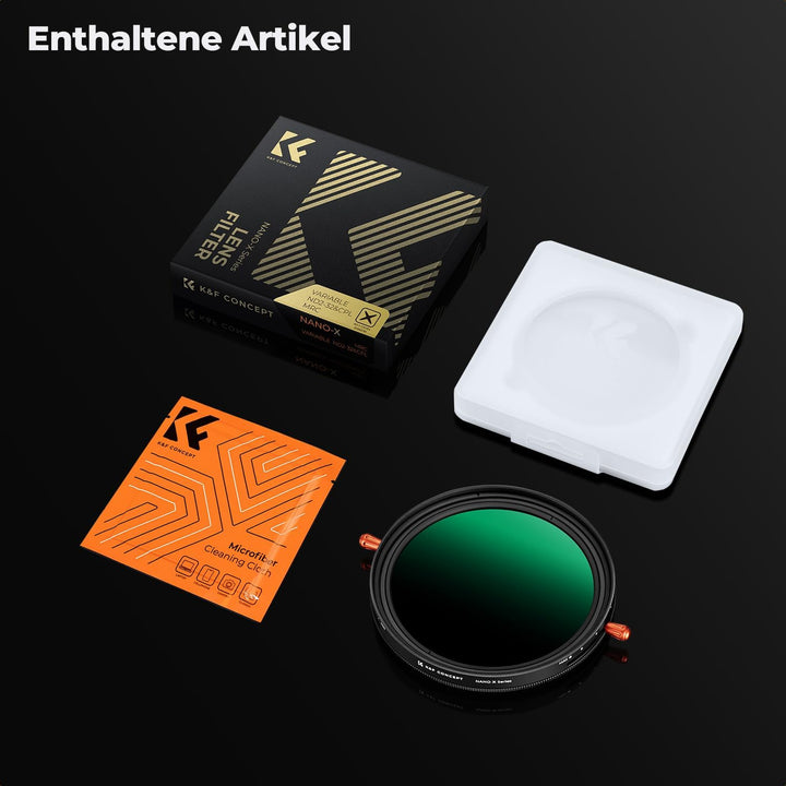 K&F CONCEPT 49mm Polfilter(CPL) & ND2-ND32 Filter 2-IN-1 multifunktionaler Filter（1-5 Blendenstufen）