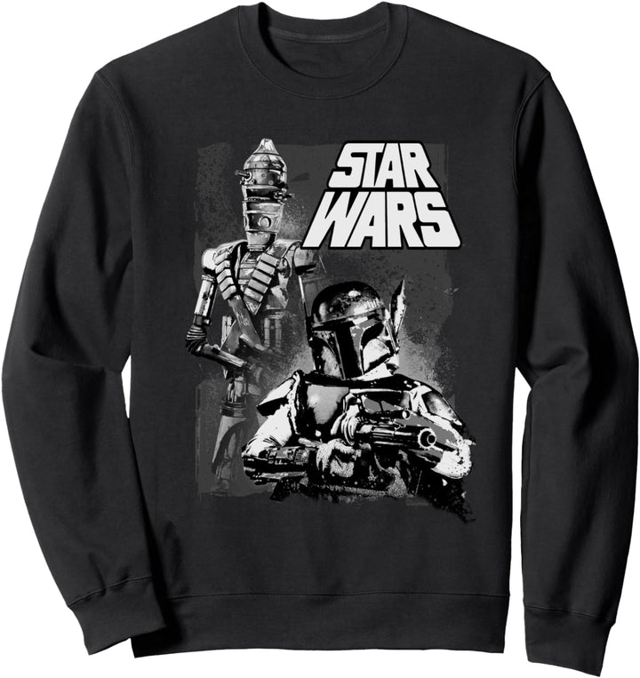 Star Wars Boba Fett Bounty Hunter Distressed Poster Sweatshirt