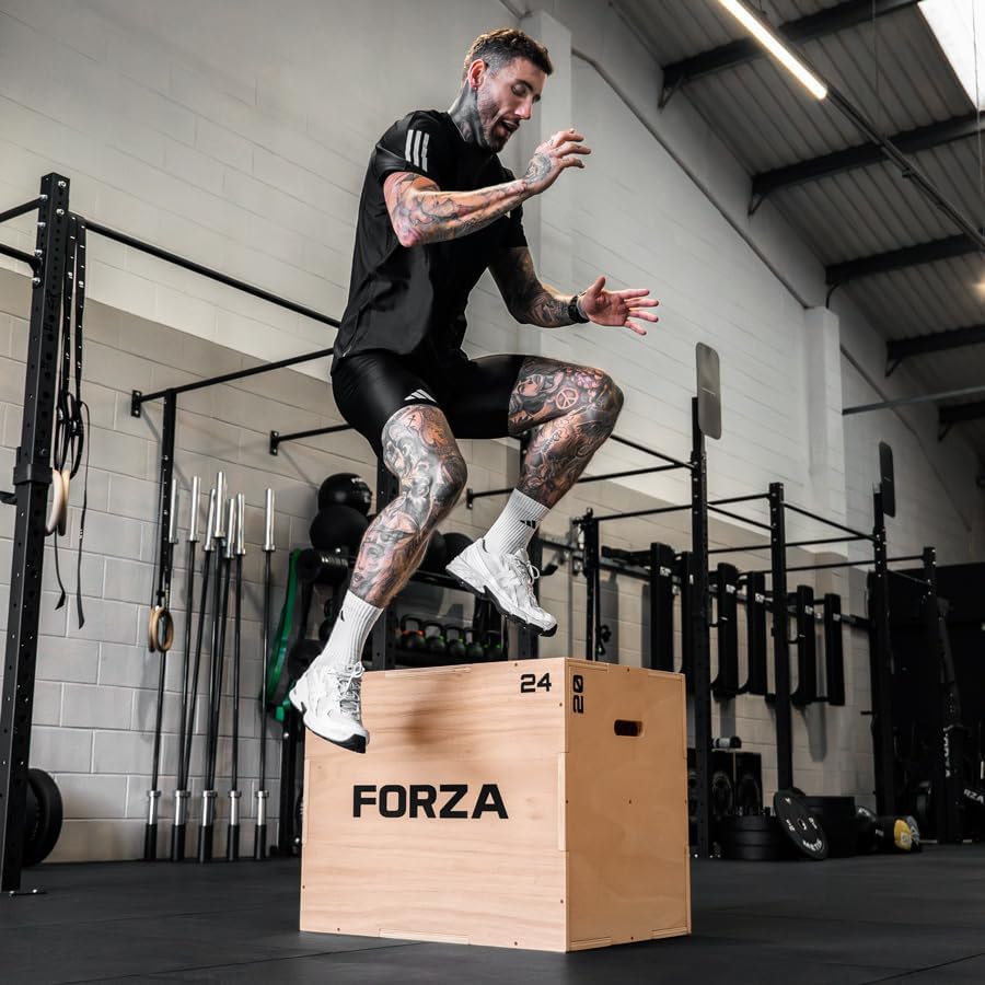 METIS 3-in-1 Plyo Jump Box - Krafttraining | Indoor Box aus Holz | 51cm, 61cm, 76cm