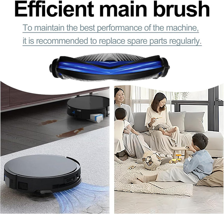 2 Stück Hauptbürste für Ecovacs DeebotT50 Pro Omni Gen2, T50 Omni, T50 Omni Gen2, T50 Pro Omni, T50