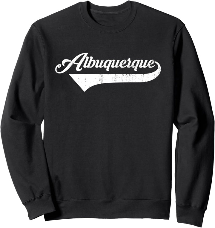 Albuquerque Stadt New MexicoVintage Retro Style design Sweatshirt