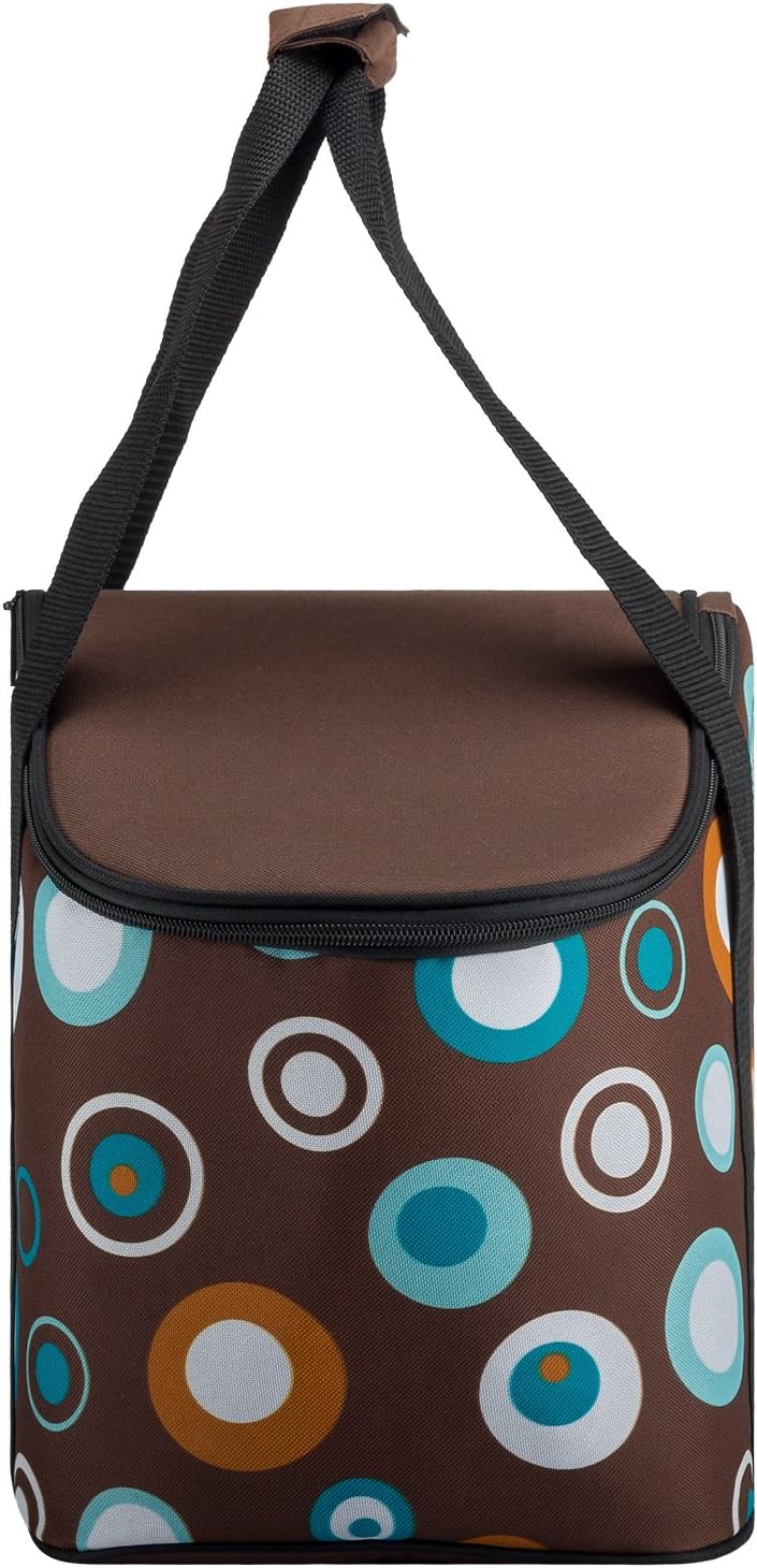 anndora Kühltasche 20 Liter - Farbwahl braun hellblau, braun hellblau