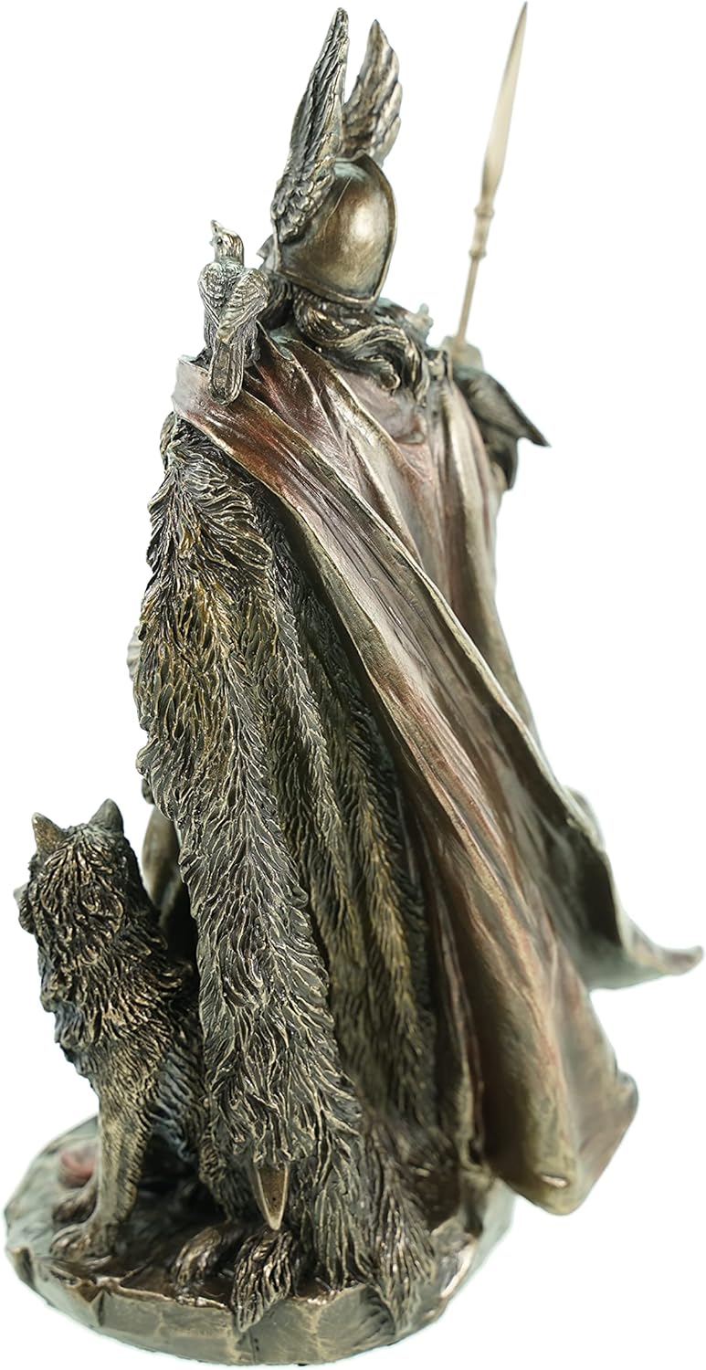 Veroneses Figur Odin Germanischer Gott Wodan bronziert nordische Götter