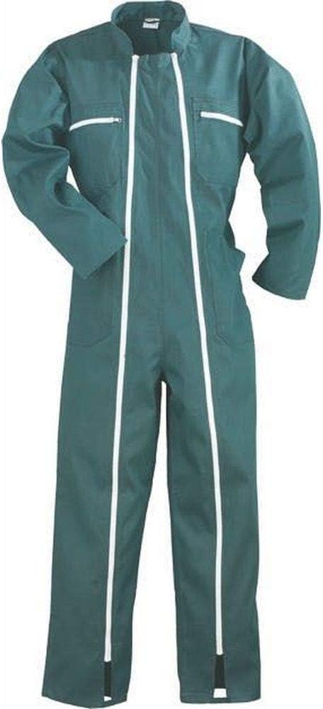 Arbeitsoverall 2 Reissverschlüsse Polybaumwolle schwarz 245 g/m2 XL