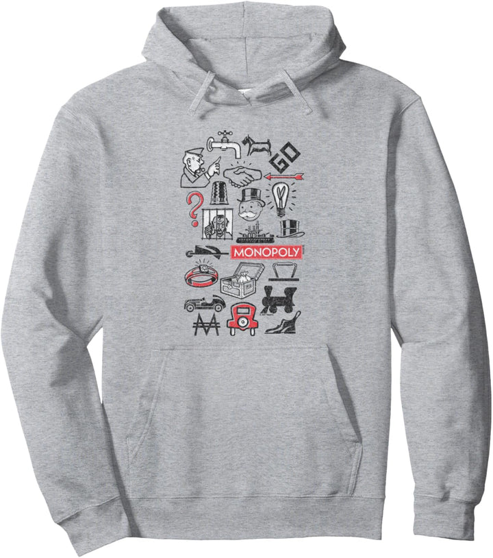 Monopoly Icons Pullover Hoodie