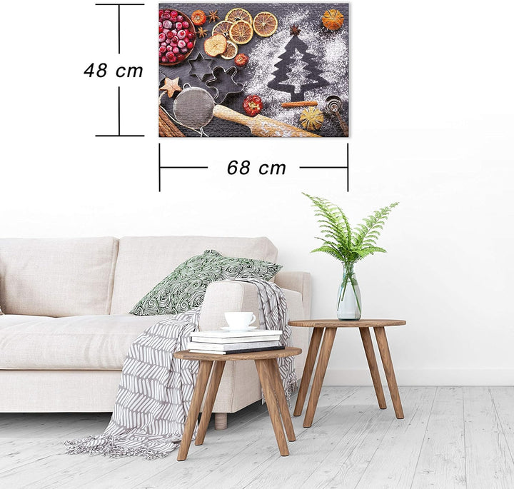 Ulmer Puzzleschmiede - Puzzle Winter-Genuss - Klassisches 1000 Teile Puzzle für die kalte Jahreszeit