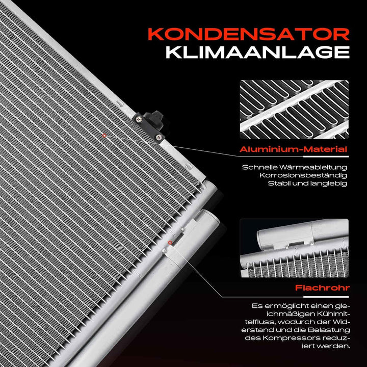 Frankberg Kondensator Klimaanlage Kompatibel mit ES MCV VZV 2001-2006 Camry Stufenheck ACV3 MCV3 XV3