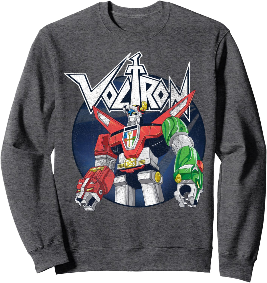 Voltron: Defender of the Universe Distressed Circle Portrait Sweatshirt