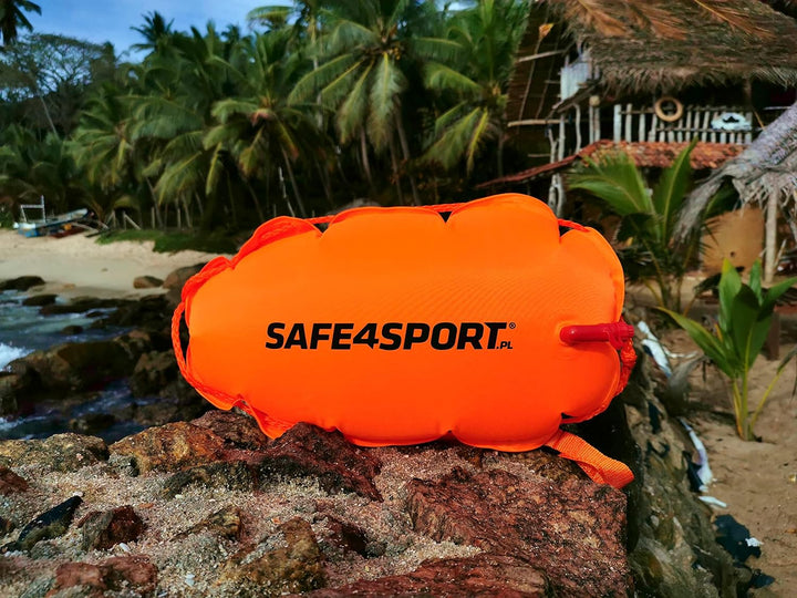 SAFE4SPORT ClassicSwimmer - Aufblasbare Sicherheitsboje zum Schwimmen - Schwimmboje
