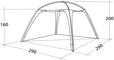 Easy Camp Kuppelzelt Day Lounge,dunkelgrau/hellgrau, Modell 2022