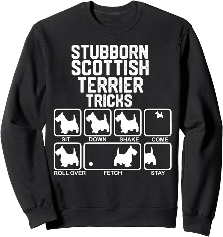 Hartnäckige Scottish-Terrier-Tricks Sweatshirt