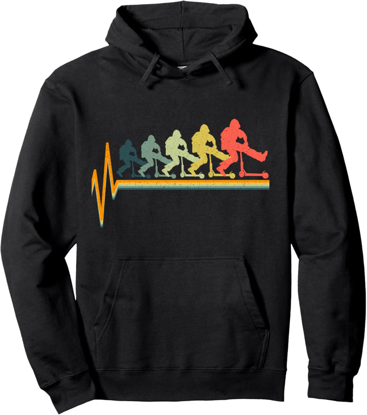 Scooter Stunt Retro Roller Geschenk Kinder &amp; Teenager Pullover Hoodie