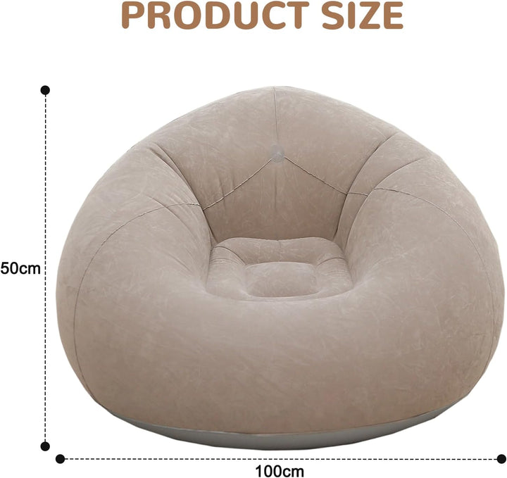Tragbares & Wasserdichtes Luftsofa für Outdoor, Aufblasbarer Sessel Sitzsack, Camping, Strand, Pool