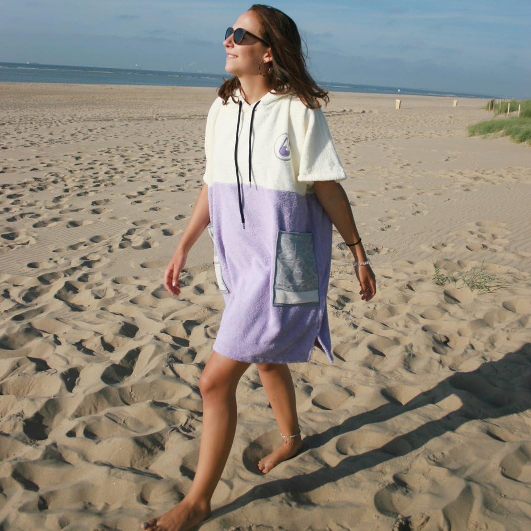 WAVE HAWAII Poncho Peniche Badeponcho 95% Baumwolle 5% recyceltes Polyester für Körpergrössen von 14