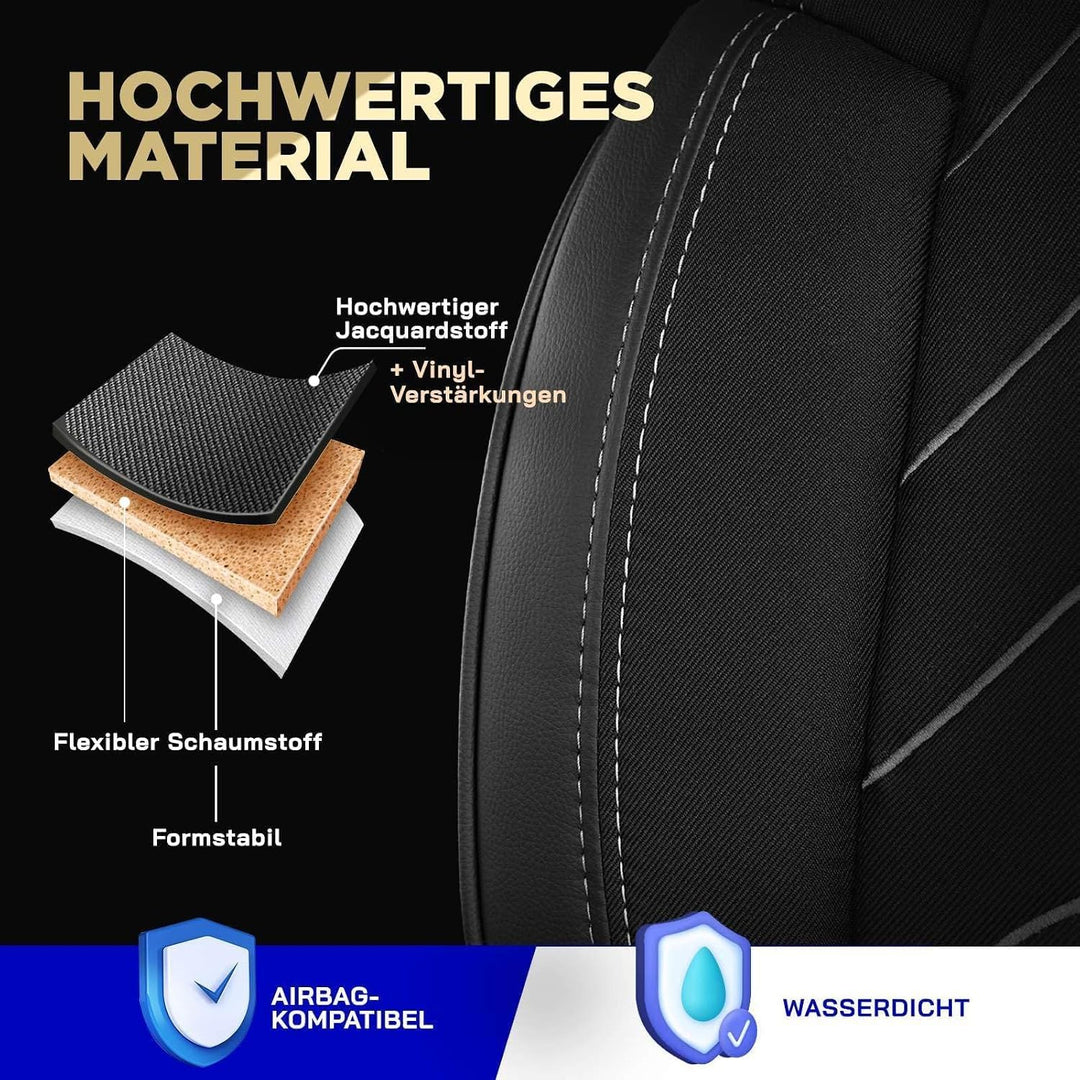 Autositzbezüge Universal 2+1 für Renault Trafic 3 - OPEL Vivaro B (2014-2018), FIAT Talento(2016-202