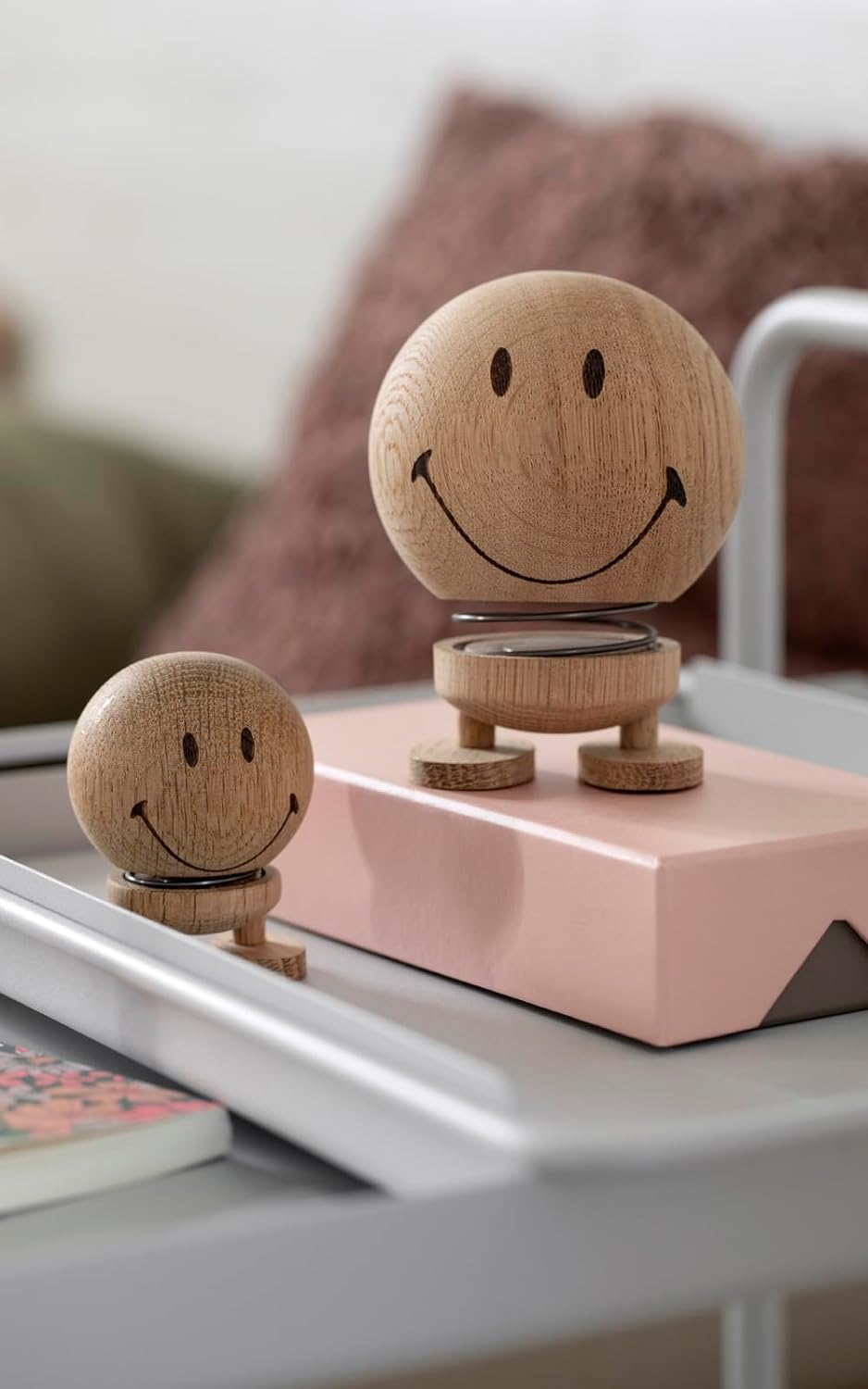 Hoptimist Smiley 4,5 x 5,6 x 6,6 cm S Raw Oak, S Raw Oak