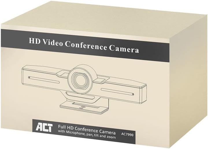 ACT Professionelle Konferenzkamera, Full HD Webcam 1080P Bild Sony CMOS Sensor, Zoom, Teams, Google