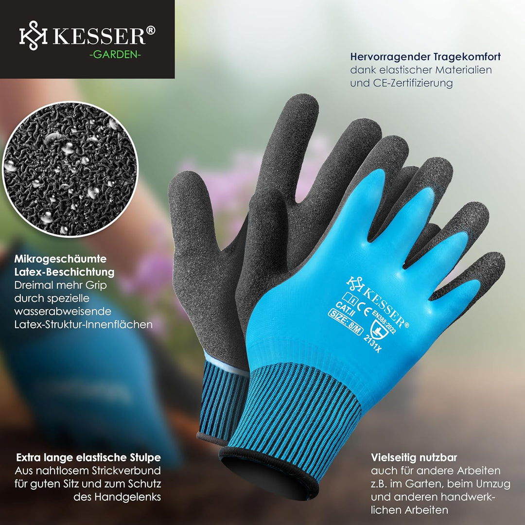KESSER® Pop-Up-Gartensack 219L Laubsack Gartenabfallsack inkl. Handschuhe | Selbststehend mit Griffe