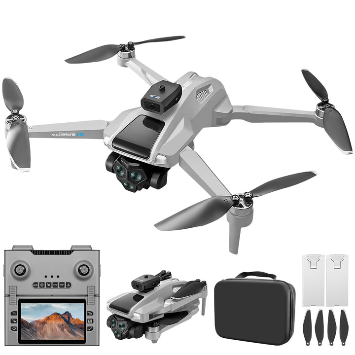 OBEST GPS Drohne mit Kamera 4K Erwachsene 5G WIFI FPV Drone mit Bildschirm 4.5" und 4GB, 2 Batterie
