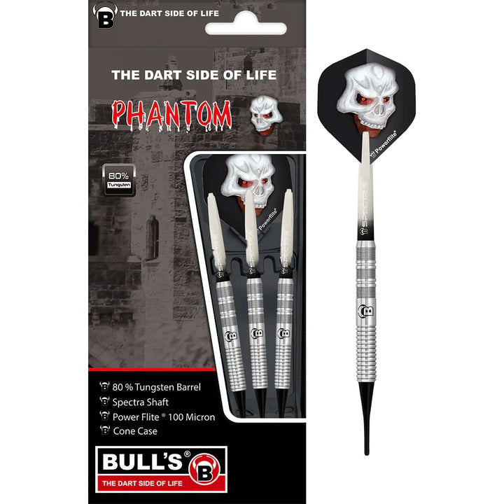 Phantom Soft Dart, aus hervorragendem 80 % Tungsten (Wolfram). 4 Barrelvarianten mit unterschiedlich