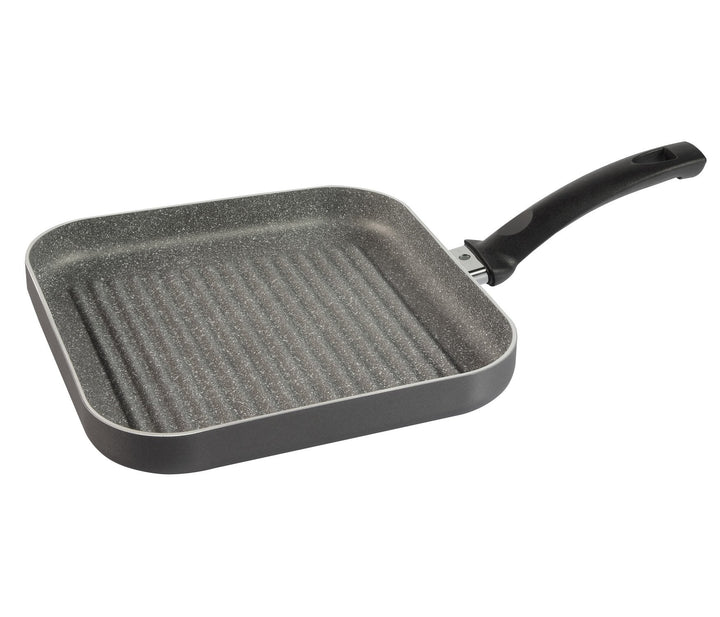 BALLARINI Grillpfanne, antihaftbeschichtet, 27 cm, quadratisch, grau