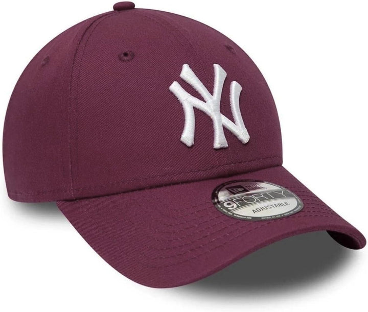 New Era New York Yankees MLB League Essential Maroon 9Forty Adjustable Cap - One-Size