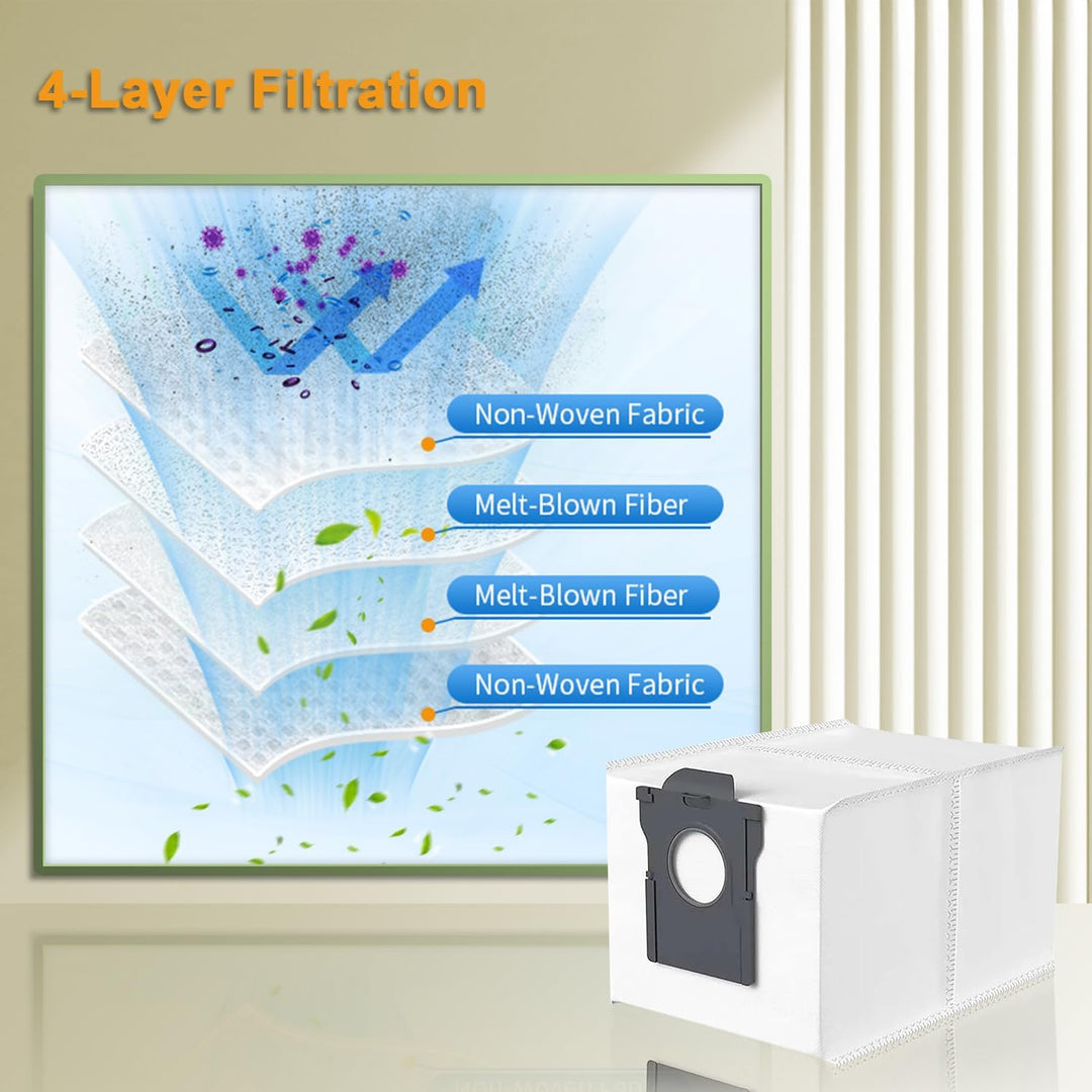 14 Stück Staubbeutel für Dreame X40/X50 Ultra Complete, X40/X50 Master, X30 Ultra, L10s Ultra /L10s