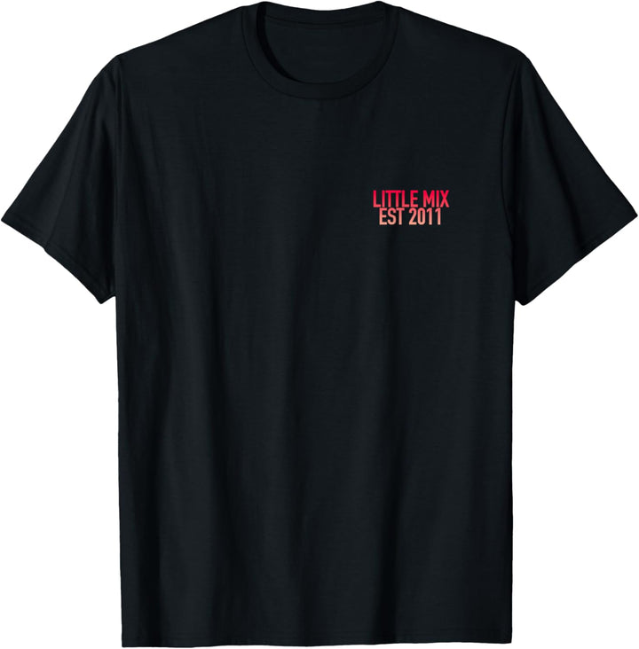 Little Mix – Ten Year Gradient Tracklist Front Back Print T-Shirt