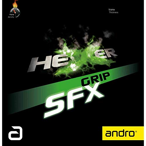 ANDRO Belag Hexer Grip SFX Farbe 1,7 mm, schwarz, Grösse 1,7 mm, schwarz