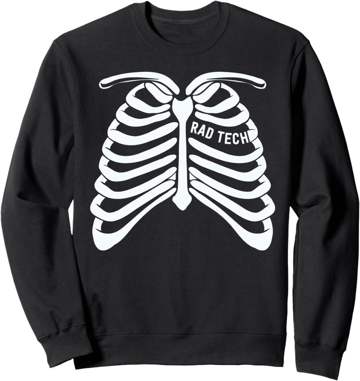 Radiologist Gifts For Men Radiology Rad Tech Skeleton X-Ray Sweatshirt