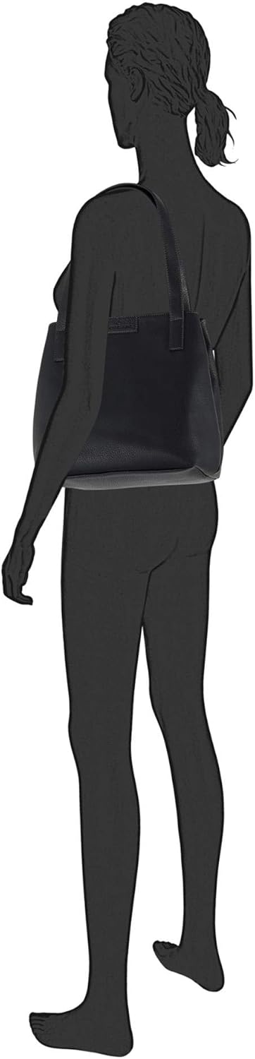 TOM TAILOR bags Miri Zip Damen Shopper Umhängetasche Reissverschluss Schwarz, Schwarz
