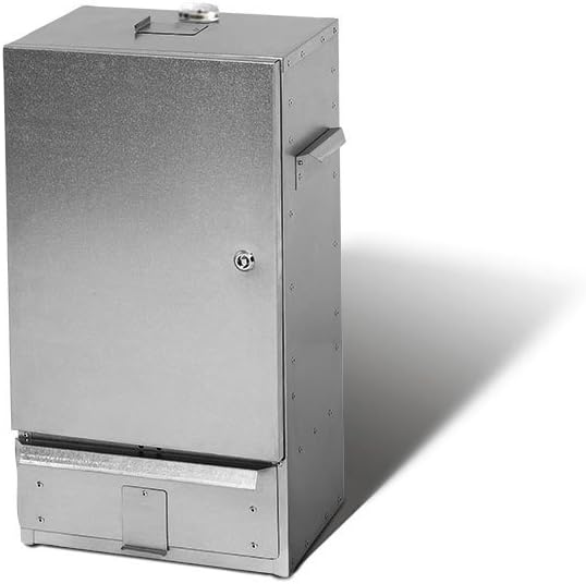 SMOKI- Räucherofen 70x39x26cm aus FAL-Stahlblech 70x39x26 CM Silber, 70x39x26 CM Silber